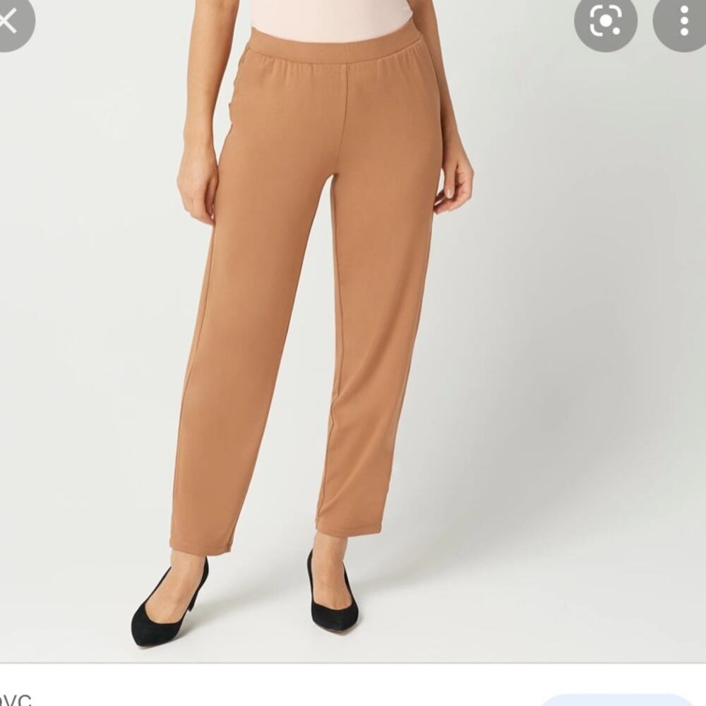 NWOT LOGO by Lori Goldstein Knit Straight Leg Pull-On Pant 2XL